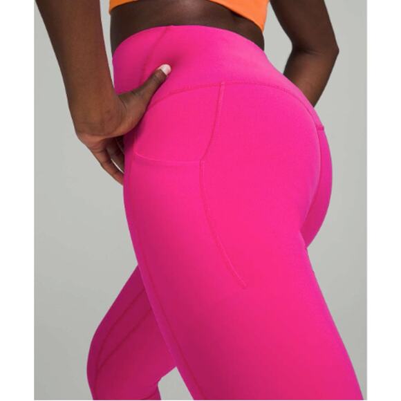 NWOT Size 12 Lululemon Align High-Rise Pant with Pockets 25" Sonic Pink - Picture 3 of 6